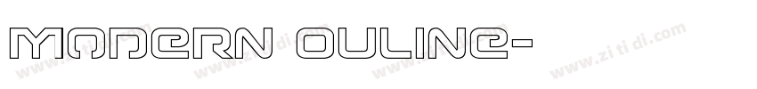 Modern Ouline字体转换